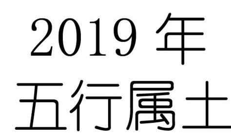 2019年五行